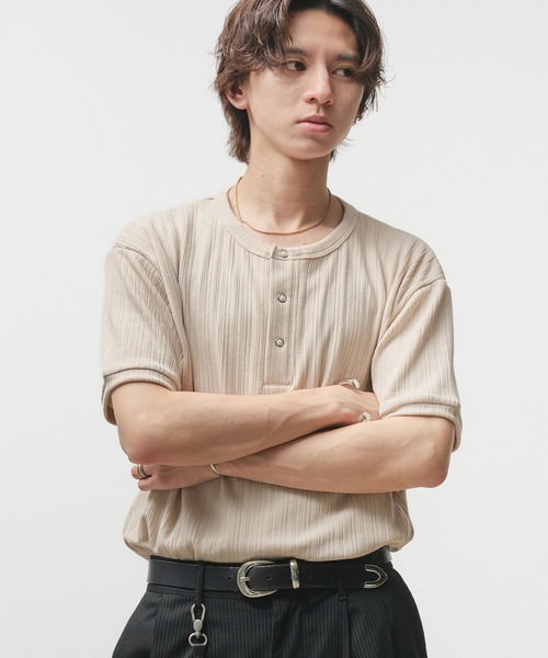 ヘンリーネック Tシャツ 5色 スナップボタン ポケット cr9786 楽天市場】【 最大☆15%OFFクーポン 】 ヘンリーネック メンズ