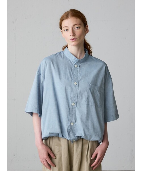ブラウス シャツ MidiUmi ワークシャツ レディース MidiUmi シャンブレーワークシャツ（シャツ/ブラウス）｜MidiUmi