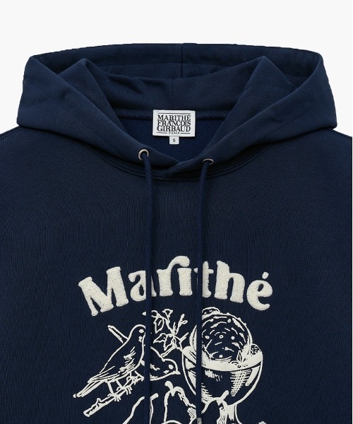 MARITHE + FRANCOIS GIRBAUD(マリテフランソワジルボー)の「BOUCLE EMBROIDERY GRAPHIC HOODIE(パーカー・レディース・ヘザーグレー/ネイビー・SMALL/MEDIUM/LARGE)」の7枚目の写真