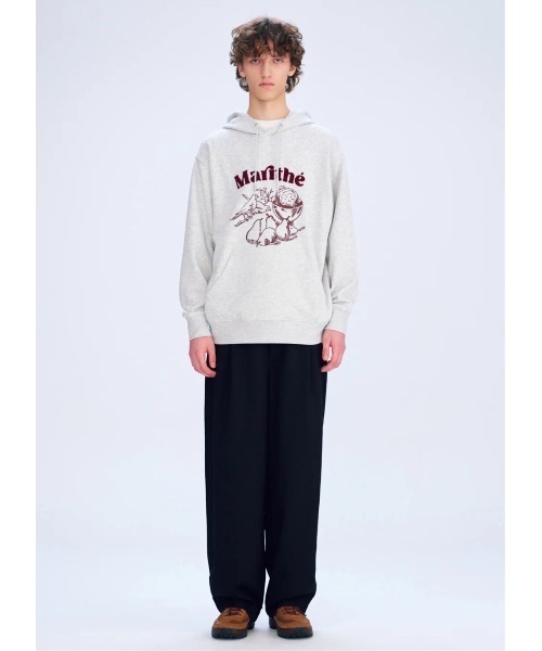 MARITHE + FRANCOIS GIRBAUD(マリテフランソワジルボー)の「BOUCLE EMBROIDERY GRAPHIC HOODIE(パーカー・レディース・ヘザーグレー/ネイビー・SMALL/MEDIUM/LARGE)」の10枚目の写真