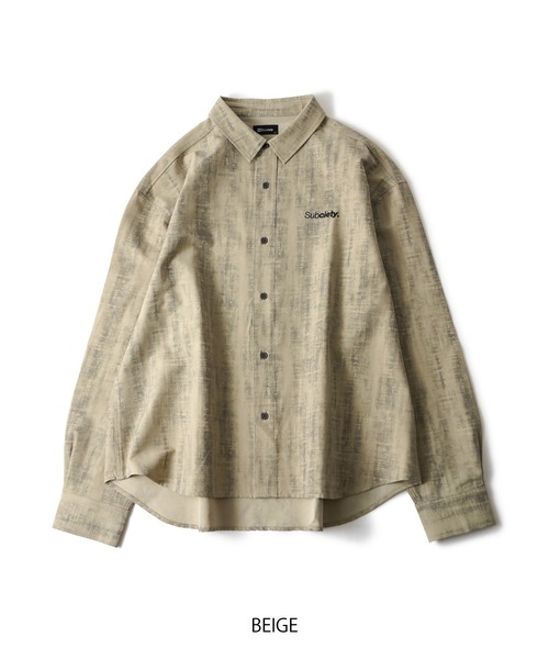 Subciety(サブサエティ)の「Blurred shirt(シャツ/ブラウス・メンズ・ブラウン/オリーブ/ベージュ/ブラック・SMALL/MEDIUM/LARGE/X-LARGE)」の8枚目の写真
