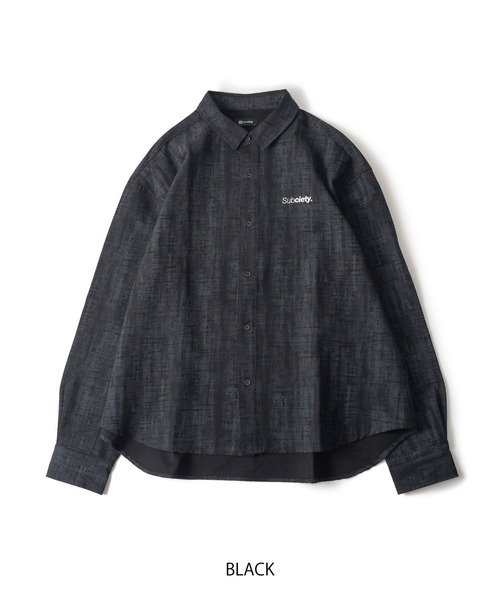 Subciety(サブサエティ)の「Blurred shirt(シャツ/ブラウス・メンズ・ブラウン/オリーブ/ベージュ/ブラック・SMALL/MEDIUM/LARGE/X-LARGE)」の6枚目の写真