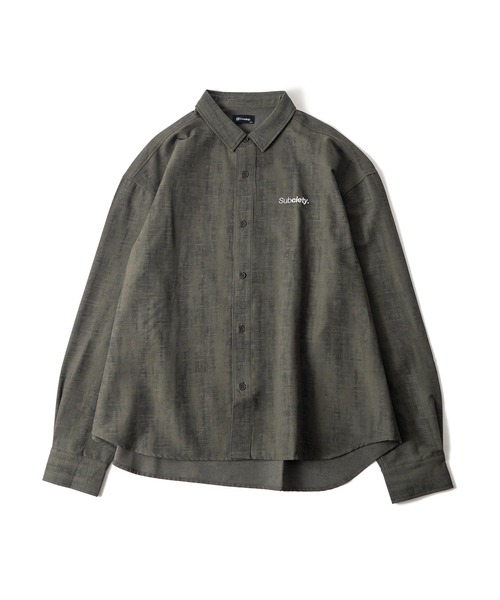 Subciety(サブサエティ)の「Blurred shirt(シャツ/ブラウス・メンズ・ブラウン/オリーブ/ベージュ/ブラック・SMALL/MEDIUM/LARGE/X-LARGE)」の11枚目の写真