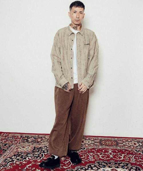 Subciety(サブサエティ)の「Blurred shirt(シャツ/ブラウス・メンズ・ブラウン/オリーブ/ベージュ/ブラック・SMALL/MEDIUM/LARGE/X-LARGE)」の20枚目の写真
