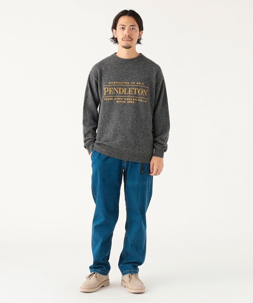 別注】Gramicci / ルーズ テーパード ストレッチ デニム パンツ