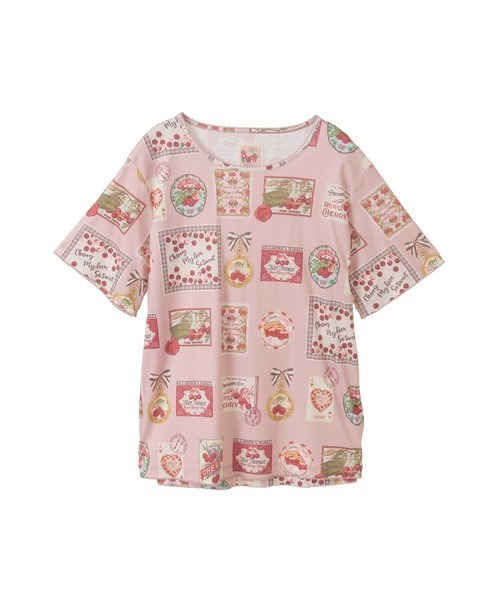 PINK HOUSE / ピンクハウス チェリープリントカットソー チェリープリントカットソー｜ピンクハウスオフィシャル