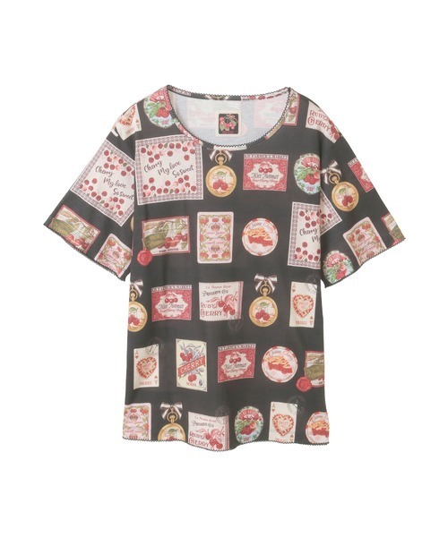 最終価格❗ピンクハウス❤️可愛いチェリー総柄カットソー美品 チェリー総柄プリントカットソー（Tシャツ/カットソー）｜PINK HOUSE