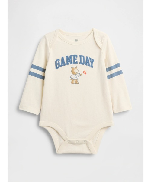 GAP(ギャップ)の「はじめてのお気に入り ボディスーツ (ベビー)(ロンパース・キッズ・ホワイト系その他/アイボリー/ライトブルー/ブルー/オフホワイト/ピンク/ホワイト系その他3/ホワイト系その他2/ベビーピンク/ホワイト系その他4/ライトピンク/グリーン/ブルー系その他・50cm/60cm/70cm/80cm/90cm)」の2枚目の写真