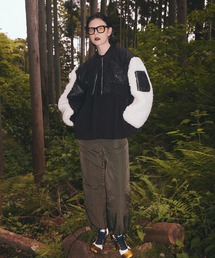 ジャケット・アウター OMMO NO SLEEVE MIDDLE MA-1 BLACK ジャケット・アウター OMMO NO SLEEVE MIDDLE MA-1 BLACK NO