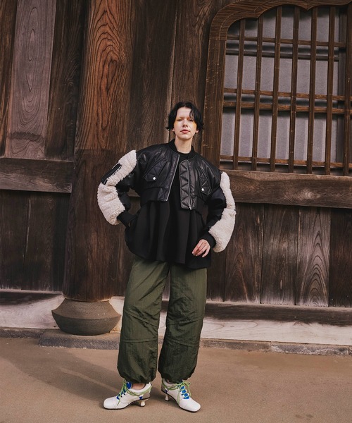 SLEEVE BOA SHORT MA-1（MA-1）｜OMMO（オーエムエムオー）の