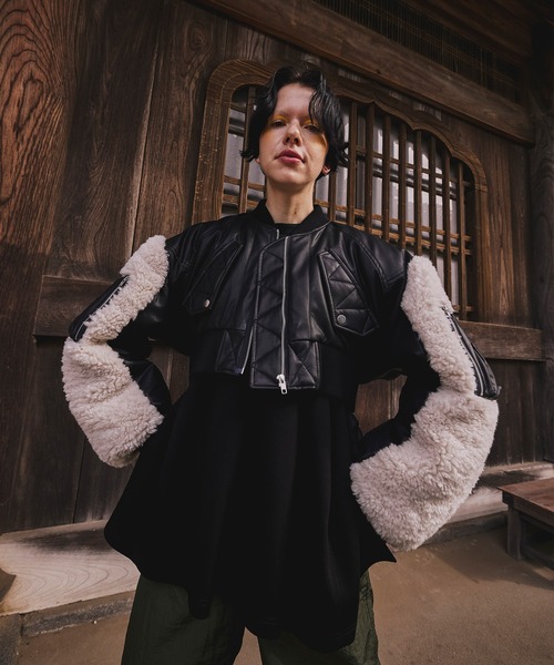 ジャケット・アウター 2024AW OMMO VOLUME SLEEVE SHORT MA-1 ジャケット・アウター 2024AW OMMO VOLUME SLEEVE SHORT MA-1 Ezick