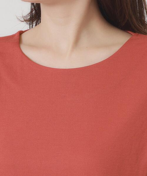 ITS'DEMO（イッツデモ）の「【接触冷感／洗濯機OK】カノコカットタックワンピース（ワンピース・レディース・グリーン/ブルー系その他/ブラック/レッド系/ライトブルー・00）」の10枚目の写真