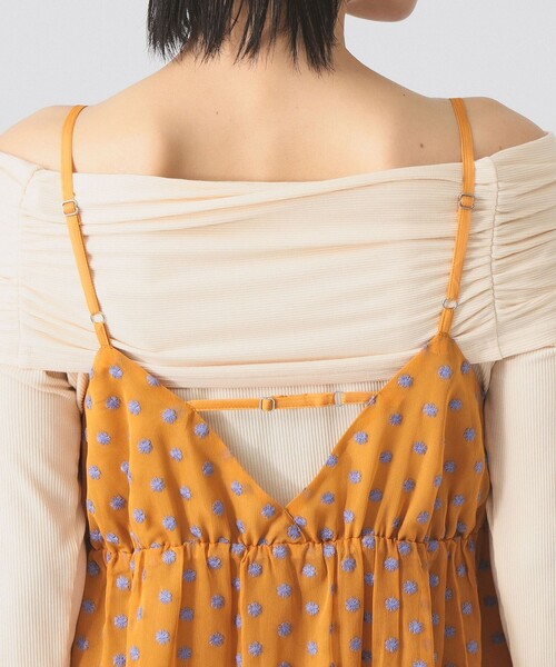 Ray BEAMS(レイビームス)の「フラワー 刺繍 キャミ ワンピース(ワンピース・レディース・ブラック/オレンジ・0/1)」の10枚目の写真