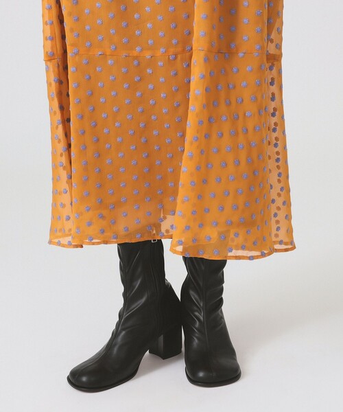 Ray BEAMS(レイビームス)の「フラワー 刺繍 キャミ ワンピース(ワンピース・レディース・ブラック/オレンジ・0/1)」の12枚目の写真