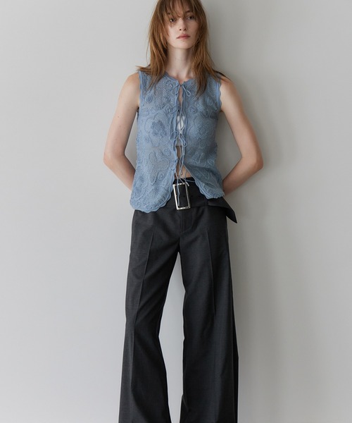 LE CIEL BLEU（ルシェルブルー）の「リラックスフィットトラウザーw/ワイドベルト / Relaxed Fit Trousers w/Wide Belt（その他パンツ・レディース・ブラウン/ブラック/チャコールグレー・34/36/38）」の10枚目の写真