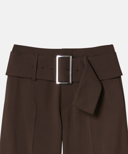 LE CIEL BLEU(ルシェルブルー)の「リラックスフィットトラウザーw/ワイドベルト / Relaxed Fit Trousers w/Wide Belt(その他パンツ・レディース・ブラウン/ブラック/チャコールグレー・34/36/38)」の22枚目の写真