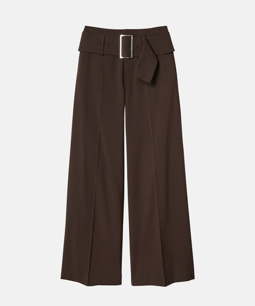 LE CIEL BLEU（ルシェルブルー）の「リラックスフィットトラウザーw/ワイドベルト / Relaxed Fit Trousers w/Wide Belt（その他パンツ・レディース・ブラウン/ブラック/チャコールグレー・34/36/38）」の22枚目の写真
