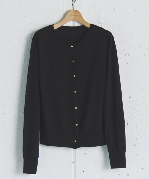 Doux archives(ドゥアルシーヴ)の「UV・接触冷感ベーシックカーディガン(カーディガン/ボレロ・レディース・グリーン/ワイン/ブラック/グレー・FREE)」の2枚目の写真