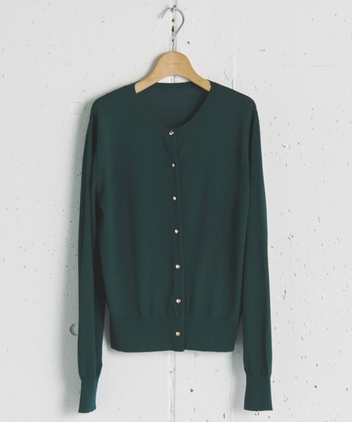 Doux archives(ドゥアルシーヴ)の「UV・接触冷感ベーシックカーディガン(カーディガン/ボレロ・レディース・グリーン/ワイン/ブラック/グレー・FREE)」の7枚目の写真