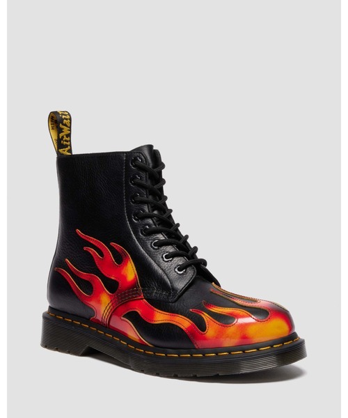 Dr. Martens(ドクターマーチン)の「Dr. Martens/ドクターマーチン 1460 PASCAL FLAME 8 ホール ブーツ 41517001(ブーツ・メンズ・ブラック・UK5/UK6/UK7/UK8/UK9/UK10/UK11/UK4/UK3)」の1枚目の写真