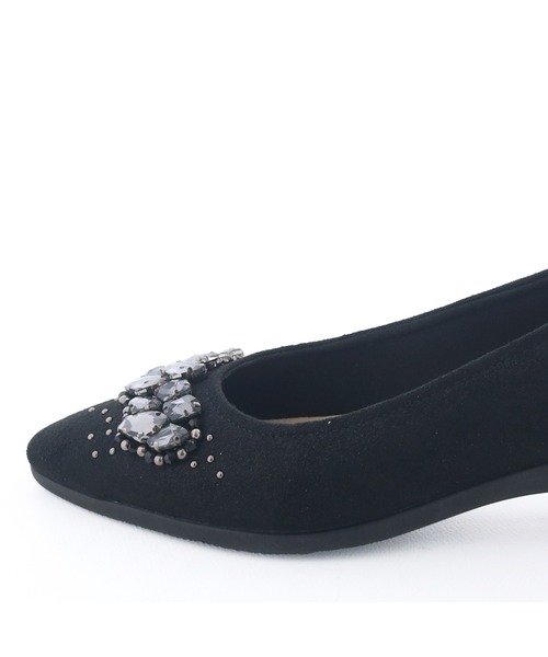 cava cava（サヴァサヴァ）の「ポインテッドビジューシューズ　7305431（パンプス・レディース・ブラック/ガンメタ・22.5cm/24.5cm/24cm/23.5cm/23cm）」の12枚目の写真