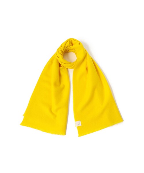 Demi-Luxe BEAMS（デミルクス ビームス）の「【1/15再値下げ】AK+1 / ウール フリンジ ストール（ストール/ショール・レディース・ネイビー/イエロー・ONE SIZE）」の10枚目の写真