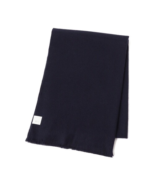 Demi-Luxe BEAMS（デミルクス ビームス）の「【1/15再値下げ】AK+1 / ウール フリンジ ストール（ストール/ショール・レディース・ネイビー/イエロー・ONE SIZE）」の14枚目の写真