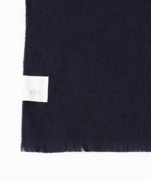 Demi-Luxe BEAMS（デミルクス ビームス）の「【1/15再値下げ】AK+1 / ウール フリンジ ストール（ストール/ショール・レディース・ネイビー/イエロー・ONE SIZE）」の15枚目の写真