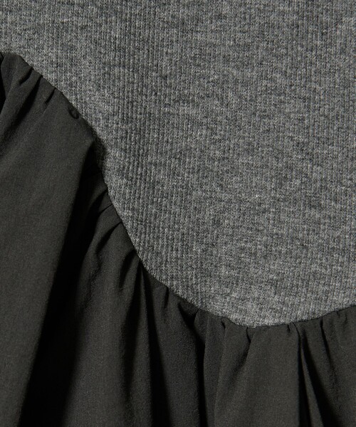 EMMEL REFINES（エメルリファインズ）の「＜EMMEL REFINES＞EM ウェーブキリカエ ドッキング ワンピース（ワンピース・レディース・ダークグレー/ブラック・S/M）」の7枚目の写真