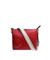 レザー レッド ハンドバッグ レディース ショルダーバッグ（条件：レッド系）| ファッション