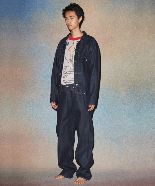 Box-shaped Jeans Indigo
