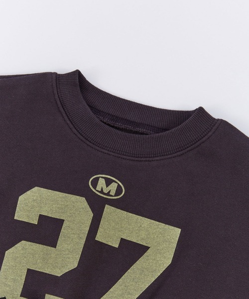 Ocean&Ground（オーシャン&グラウンド）の「チュールフリルナンバリングスウェット（スウェット・キッズ・グレー/パープル/チャコール・100/95/90/80/140/130/120/110）」の12枚目の写真