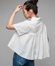 Narcissus | プリーツデザイン半袖ブラウス(シャツ/ブラウス)