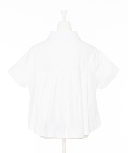 Narcissus（ナルシス）の「プリーツデザイン半袖ブラウス（シャツ/ブラウス・レディース・ホワイト/ブラック・FREE）」の8枚目の写真