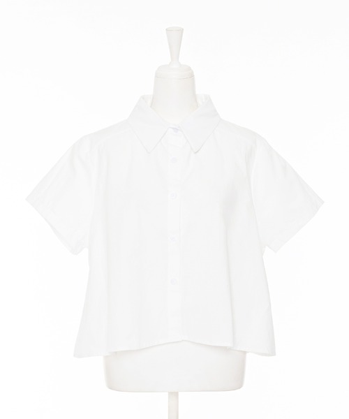 Narcissus（ナルシス）の「プリーツデザイン半袖ブラウス（シャツ/ブラウス・レディース・ホワイト/ブラック・FREE）」の16枚目の写真