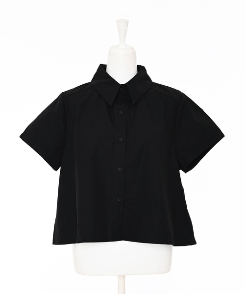 Narcissus（ナルシス）の「プリーツデザイン半袖ブラウス（シャツ/ブラウス・レディース・ホワイト/ブラック・FREE）」の9枚目の写真