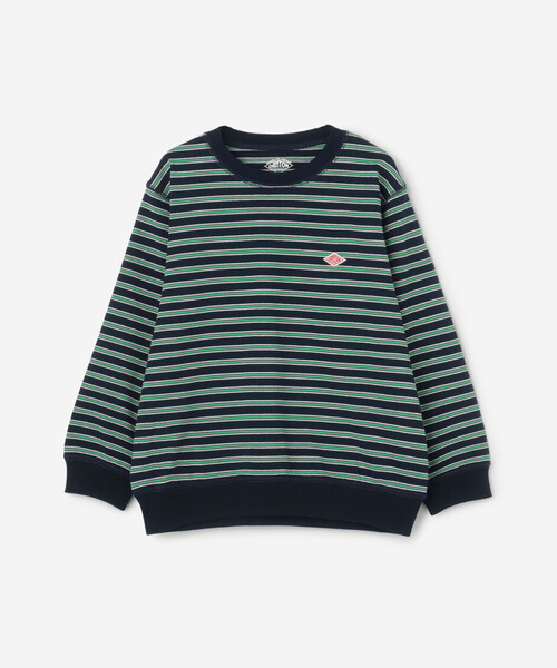DANTON（ダントン）の「DANTON | キッズ 長袖スウェットTシャツ STRIPE（Tシャツ/カットソー・キッズ・ブルー系その他5/ベージュ系その他・115/125/105/135）」の2枚目の写真