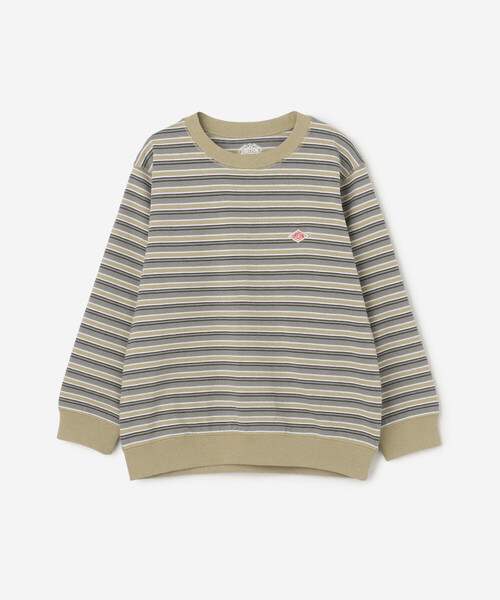 DANTON（ダントン）の「DANTON | キッズ 長袖スウェットTシャツ STRIPE（Tシャツ/カットソー・キッズ・ブルー系その他5/ベージュ系その他・115/125/105/135）」の3枚目の写真