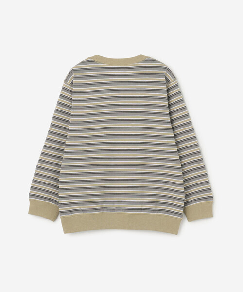 DANTON（ダントン）の「DANTON | キッズ 長袖スウェットTシャツ STRIPE（Tシャツ/カットソー・キッズ・ブルー系その他5/ベージュ系その他・115/125/105/135）」の4枚目の写真
