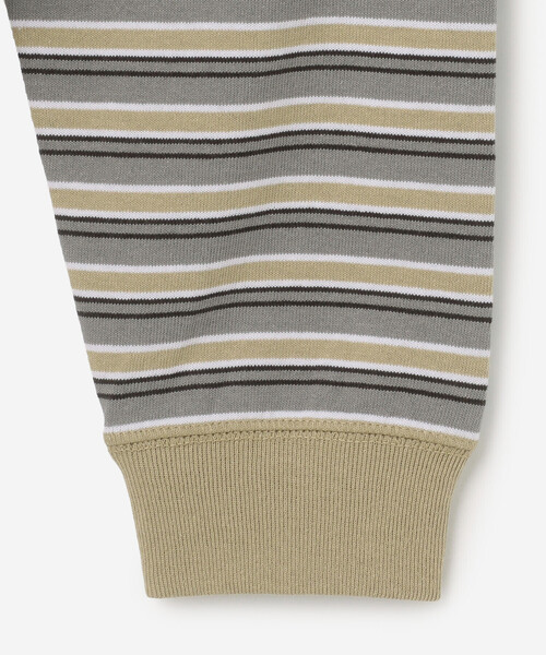 DANTON（ダントン）の「DANTON | キッズ 長袖スウェットTシャツ STRIPE（Tシャツ/カットソー・キッズ・ブルー系その他5/ベージュ系その他・115/125/105/135）」の6枚目の写真