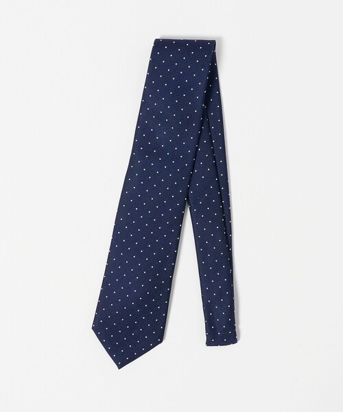 green label relaxing(グリーンレーベルリラクシング)の「GLR ジャパン ヴィンテージ 8.0cm ドット ネクタイ(ネクタイ・メンズ・ベージュ/ネイビー/パープル/ダークブラウン/ダークグレー・FREE)」の10枚目の写真