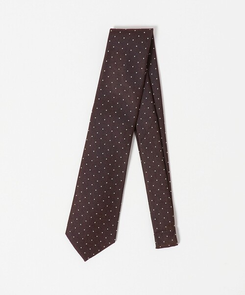 green label relaxing(グリーンレーベルリラクシング)の「GLR ジャパン ヴィンテージ 8.0cm ドット ネクタイ(ネクタイ・メンズ・ベージュ/ネイビー/パープル/ダークブラウン/ダークグレー・FREE)」の13枚目の写真