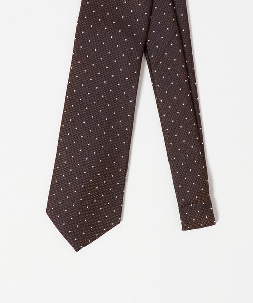 green label relaxing(グリーンレーベルリラクシング)の「GLR ジャパン ヴィンテージ 8.0cm ドット ネクタイ(ネクタイ・メンズ・ベージュ/ネイビー/パープル/ダークブラウン/ダークグレー・FREE)」の14枚目の写真