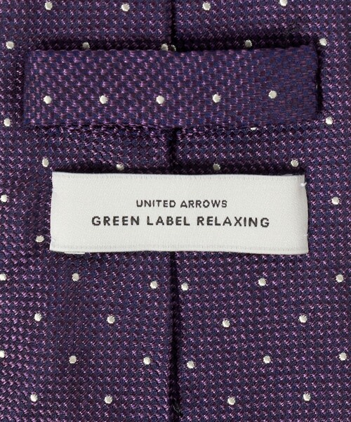 green label relaxing(グリーンレーベルリラクシング)の「GLR ジャパン ヴィンテージ 8.0cm ドット ネクタイ(ネクタイ・メンズ・ベージュ/ネイビー/パープル/ダークブラウン/ダークグレー・FREE)」の22枚目の写真