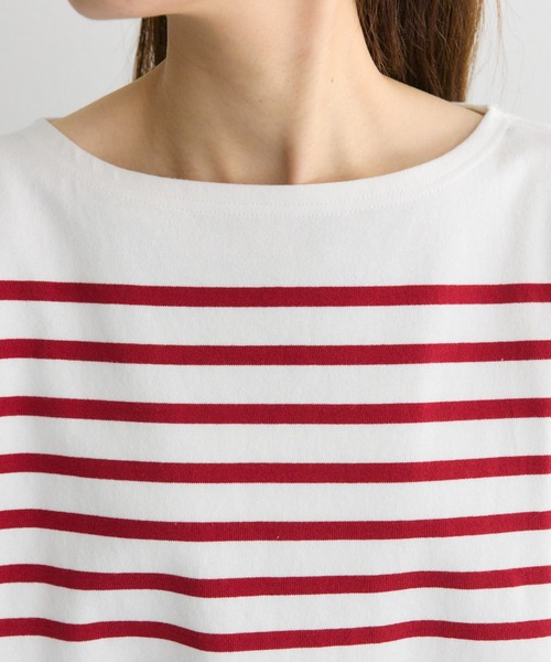 PUAL CE CIN（ピュアルセシン）の「【@kokiminitaコラボ】パネルボーダー ワイドスリーブカットソー（Tシャツ/カットソー・レディース・ボルドー/ネイビー・FREE）」の16枚目の写真