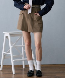 NICOLE CLUB | ハイウエストショートパンツ(その他パンツ)