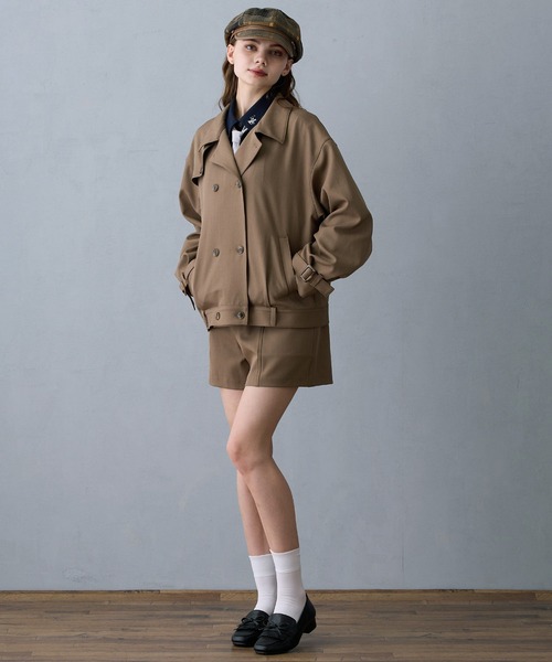 NICOLE CLUB(ニコル クラブ)の「ハイウエストショートパンツ(その他パンツ・レディース・グリーン/ネイビー/ブラウン・MEDIUM)」の12枚目の写真