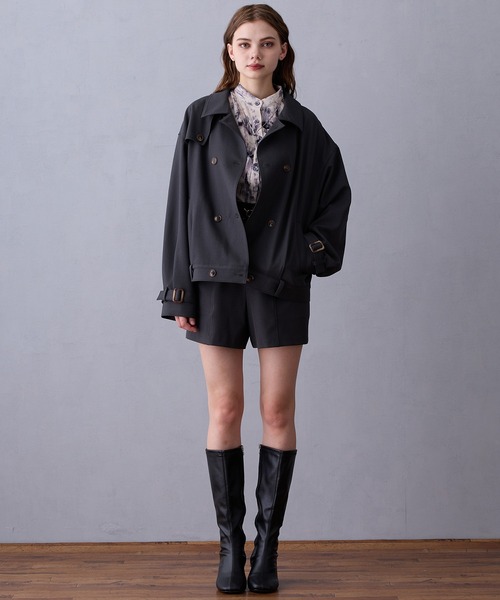 NICOLE CLUB(ニコル クラブ)の「ハイウエストショートパンツ(その他パンツ・レディース・グリーン/ネイビー/ブラウン・MEDIUM)」の18枚目の写真