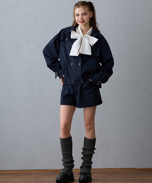 NICOLE CLUB(ニコル クラブ)の「ハイウエストショートパンツ(その他パンツ・レディース・グリーン/ネイビー/ブラウン・MEDIUM)」の14枚目の写真