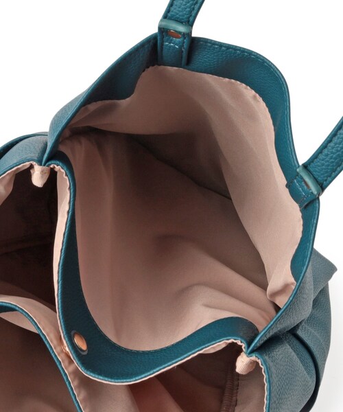 SHOO・LA・RUE（シューラルー）の「【A4】縦型収納トート（トートバッグ・レディース・ブラック/ベージュ系その他7/ブルーグリーン・00）」の21枚目の写真